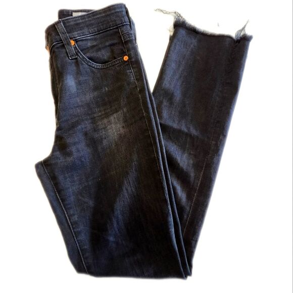 AG-ED Denim Adriano Goldschmied The Mari High Rise Straight Leg Jeans, 26R - Picture 1 of 10
